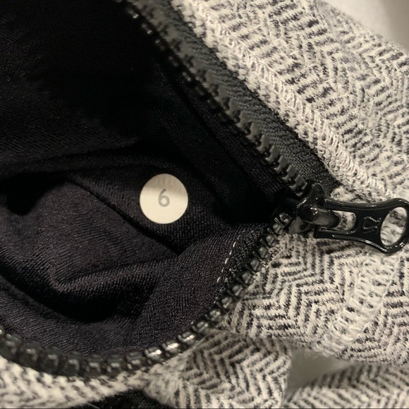 Lululemon Forme Jacket II Textured Heathered Herringbone Heathered Black White - Picture 5 of 15